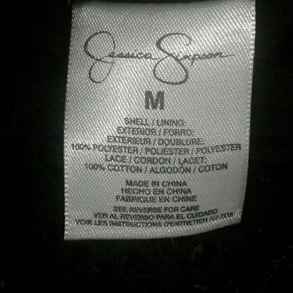 Jessica Simpson Black Fringed Crop Tank - Picture 7 of 7